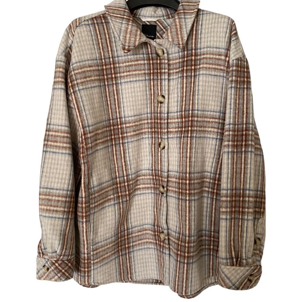 ⭐️Host Pick⭐️ Reitmans: Plaid Shacket With Pockets
